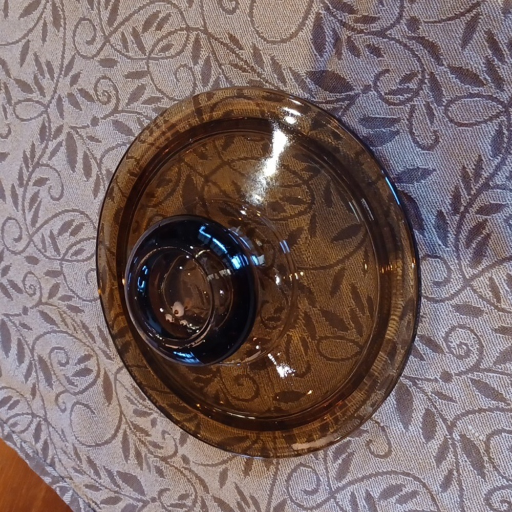 Lid for Vintage Libbey Glass Owl Jar.